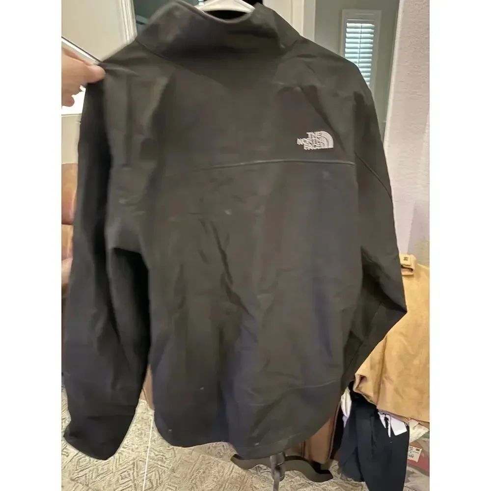 The North Face Fleece Lined Soft Shell Jacket Men’s Large Black Zip Up